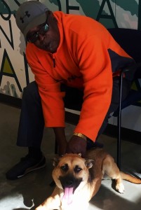 Veteran Eddie Hill with Jenelle