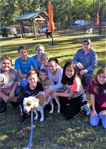 Tall Pines STEM Academy students visit the Aiken County Animal Shelter to learn more about FOTAS.  Students include: Karylle Hambrick, Dylan Seeley, Kahlei Morris, Noah Jacobs, Christian Grove, Gabey Marshall, Blake Scott and Sydney Ledere