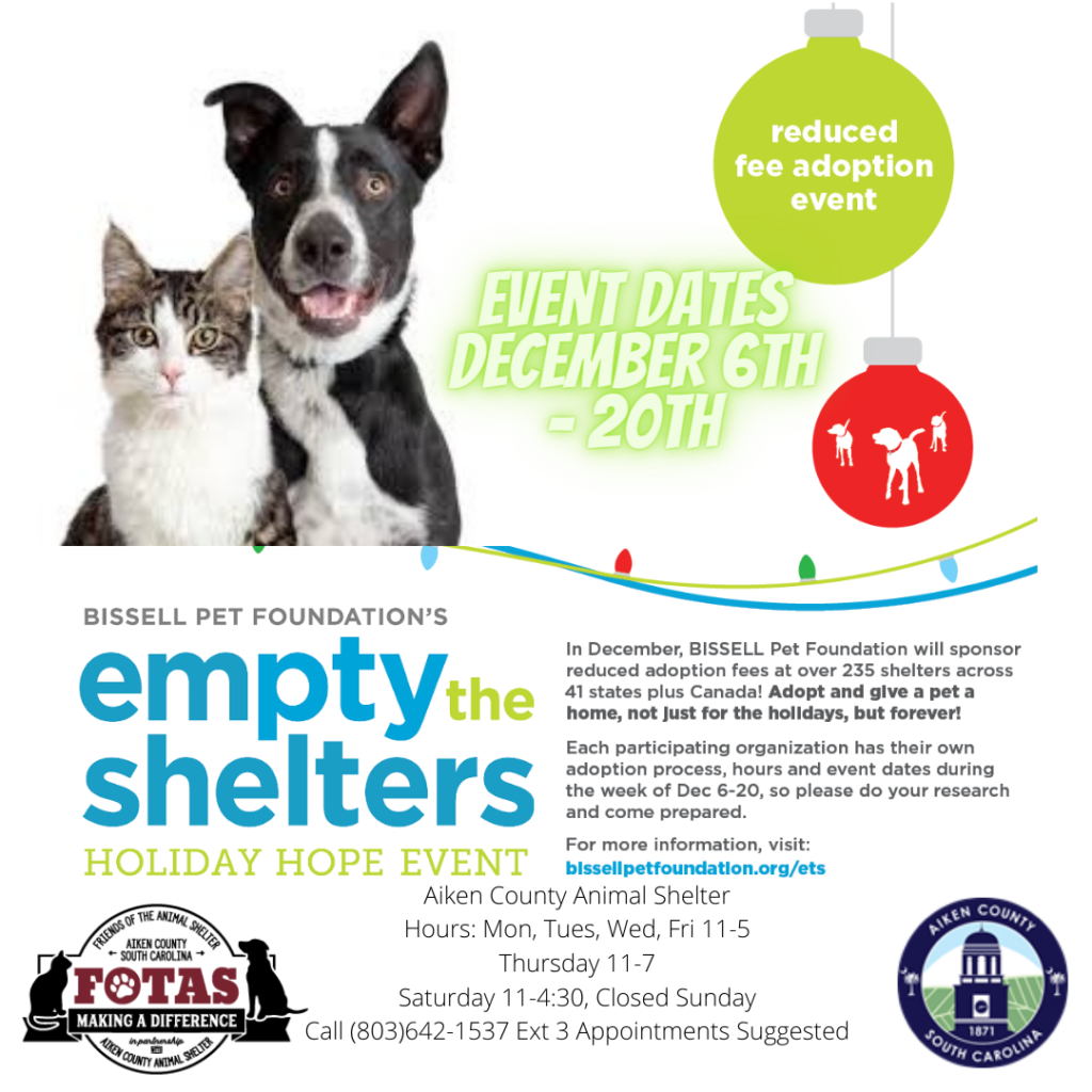 Friends of the Animal Shelter | Aiken, SC