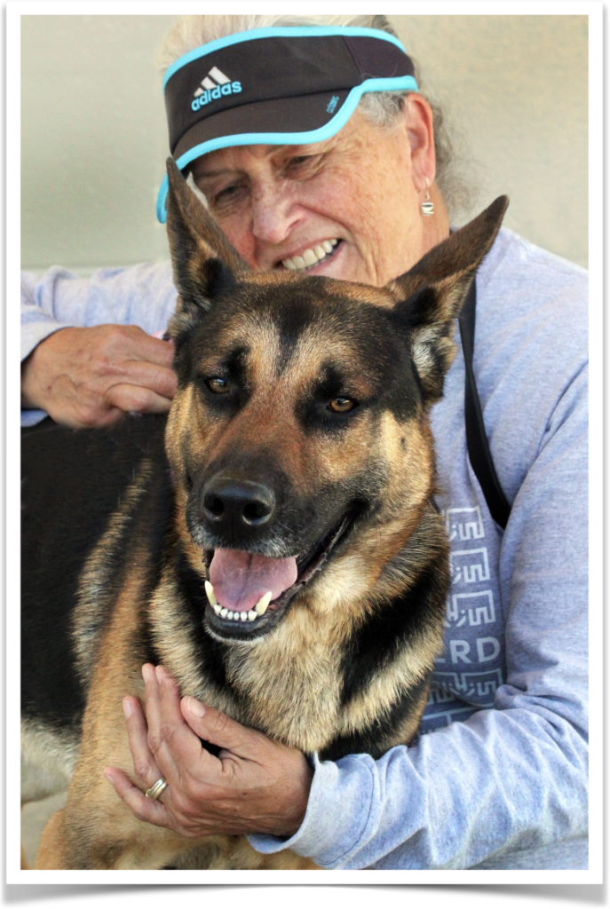 Certified Dog Trainer Karen DeCamp gives a free, one-hour training session to folks who adopt a dog from the Aiken County Animal Shelter.