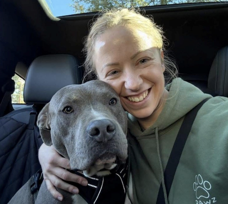 Gus enjoying his new life in Maine!